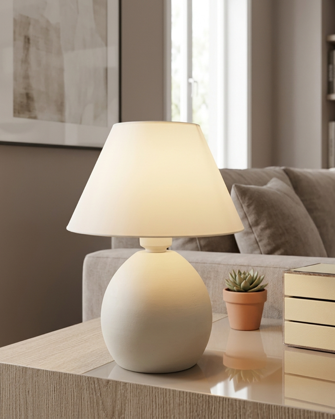 Abajur Artesanal de Cerâmica Lumière™