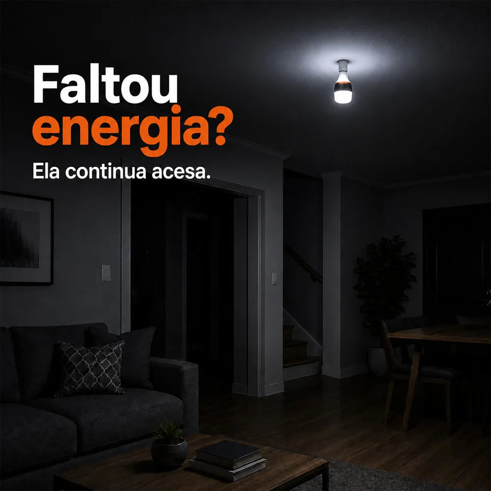 Kit Lâmpadas de Emergência Recarregáveis para Casa