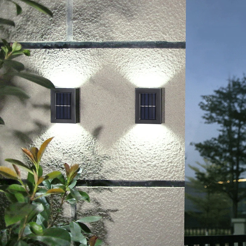 LED Luminária Solar Parede Iluminação Externa