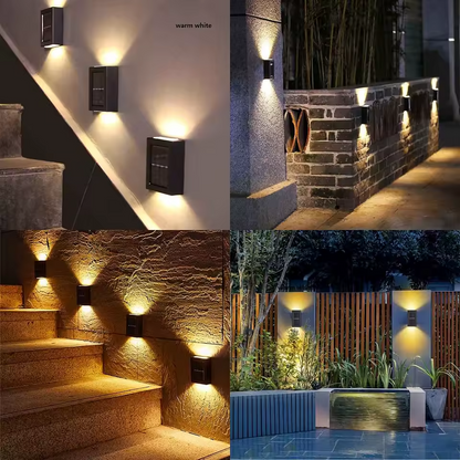 LED Luminária Solar Parede Iluminação Externa