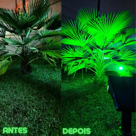 Luminária Espeto Jardim Super Led Energia Solar