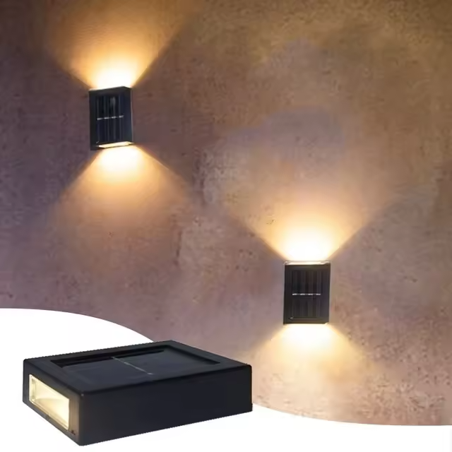 LED Luminária Solar Parede Iluminação Externa